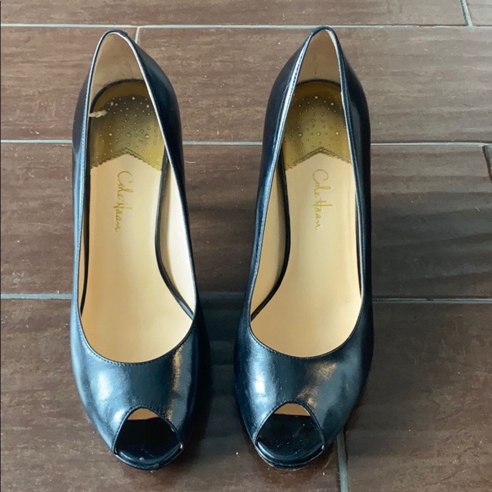 Peep toe heels